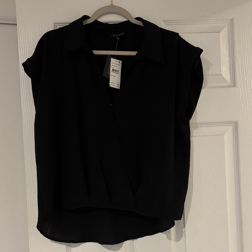Black Short Sleeve Blouse